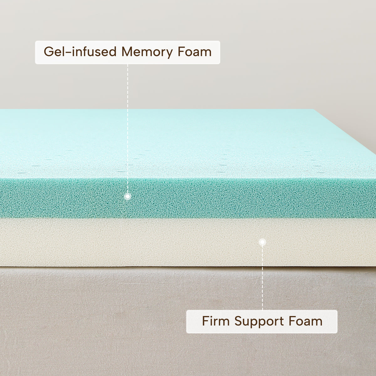Sereno™ 3 Inch Dual-Sided Mattress Topper