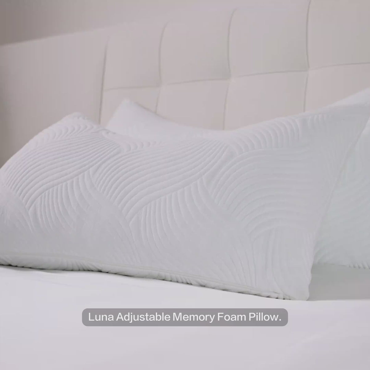 Luna™ Adjustable Crescent Memory Foam Pillow